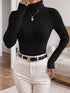 Damen-Strickpullover mit hohem Kragen